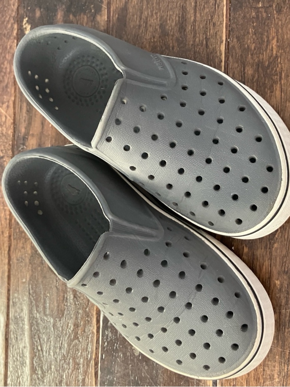Native Toddler Slip-On Casual Shoes in Gray Size 10